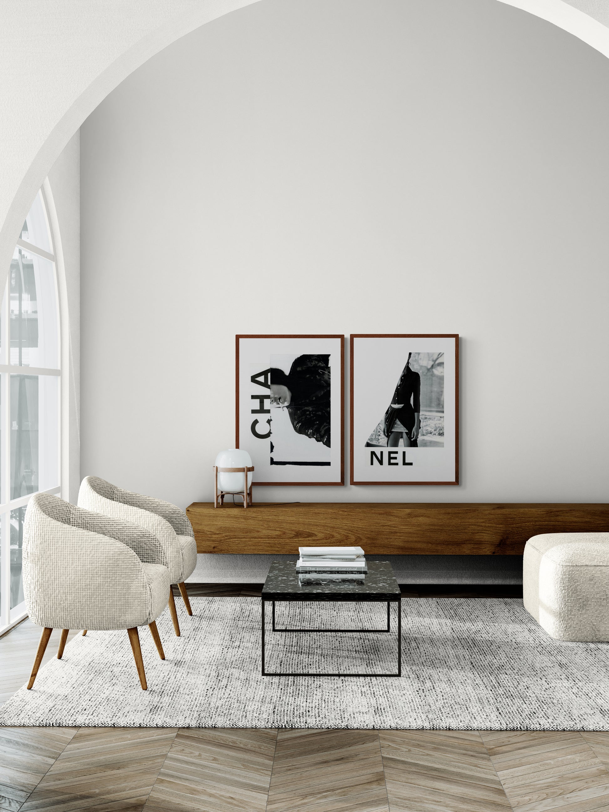 'CHANEL No.3' editioned collage print