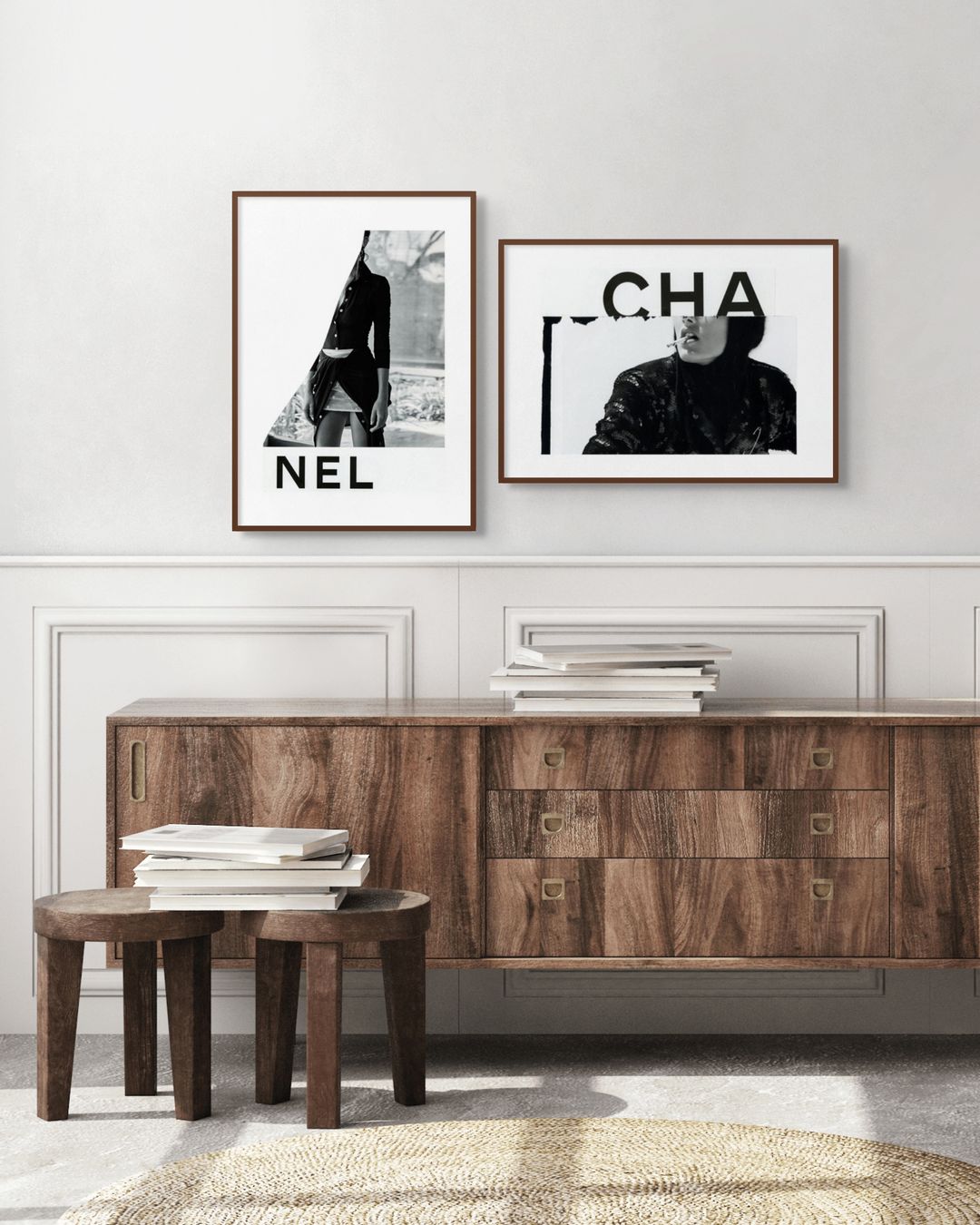'CHANEL No.3' editioned collage print