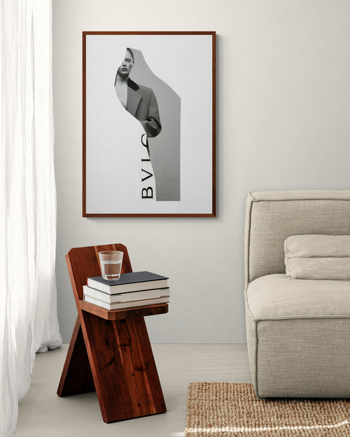 'BVLGARI' editioned collage print