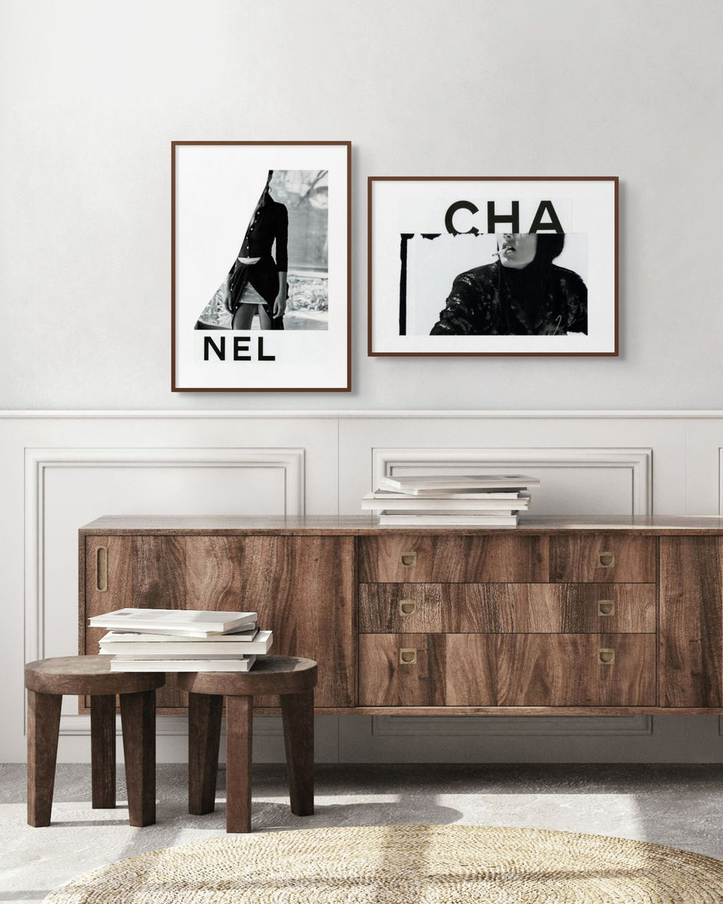 'CHANEL No.2' editioned collage print