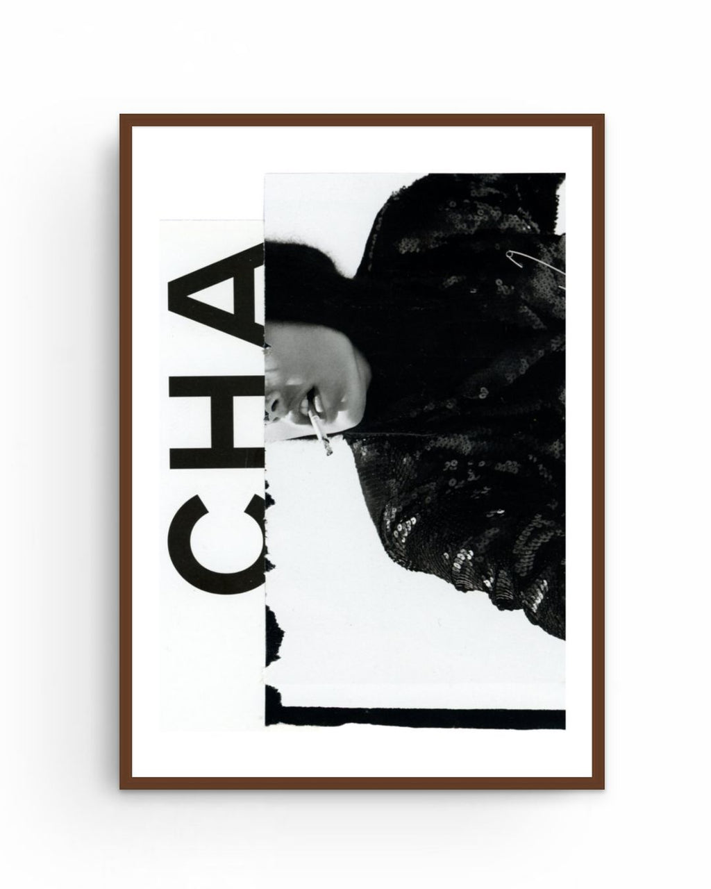 'CHANEL No.2' editioned collage print